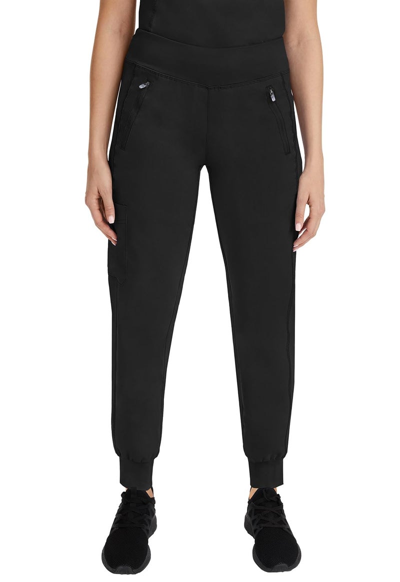 Healing Hands Women's Scrub Jogger Pant Tara with 6 Pockets, Durable, 2-Way Stretch and Easy Care Fabric - 9233, XL, Black - Image 4
